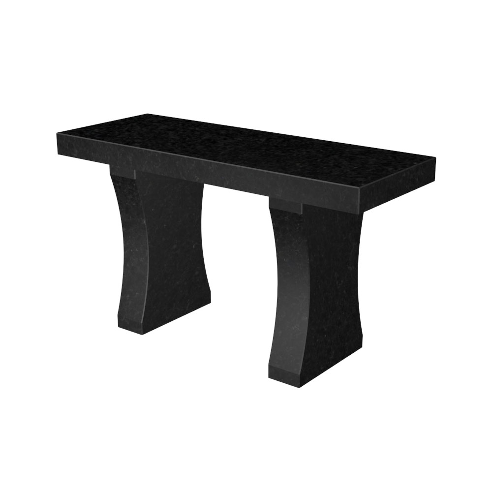 Лавочка гранитная на кладбище № 7